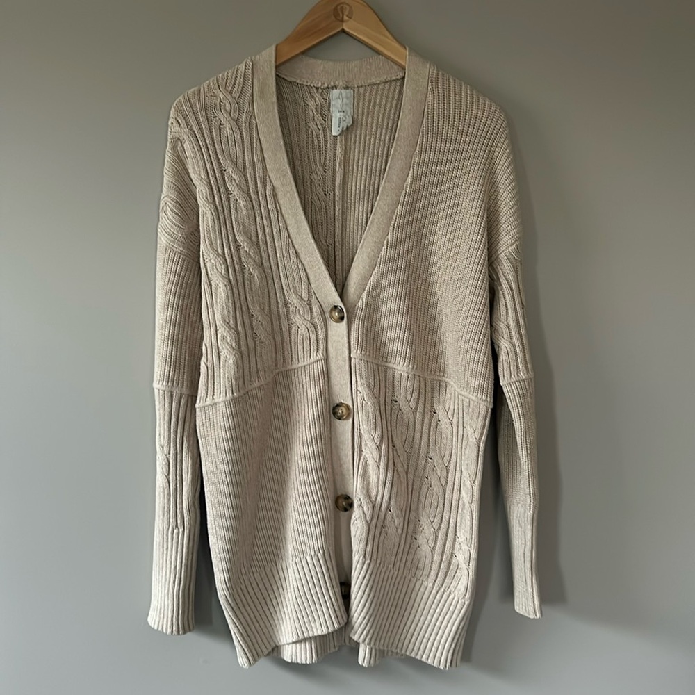 Joie Cableknit Cardigan Sweater Sz S‎